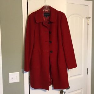 Red winter coat